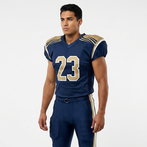 OEM Service American Football Uniform Customized Printing <b>Heat</b>-Transfer Uniforms Adults High Performance Moisture-Wicking Short - Product Image 1