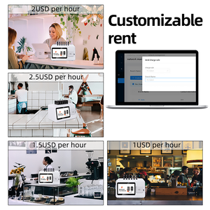 Nhà máy riêng sản xuất OEM ODM Logo 6 khe <span class=keywords><strong>c</strong></span>ắm ngân hàng điện Trạm Sạ<span class=keywords><strong>c</strong></span> tự dịch vụ máy bán hàng tự động ngân hàng chia sẻ điện - Product Image 6