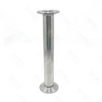 304 acier inoxydable sanitaire installation rapide pince de tuyau droite mandrin basse pression reliant tuyau en acier joint de tuyau droit