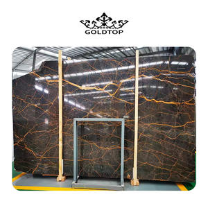 Goldtop Italie Port <span class=keywords><strong>Laurent</strong></span> Dalle de pierre de marbre naturel pour comptoirs de cuisine Vanité Table à manger Carrelages de sol - Product Image 5