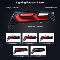 Pour Chevrolet Corvette C7 2014-2019, ensemble de feux arrière LED modifiés, feux de freinage 35W 12V 4600 Lumens pour C7