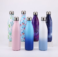 Bouteille d'eau isotherme sous vide en acier inoxydable 304 de haute qualité 500 ml avec paille, isolation thermique 6-12 heures, écologique, portable, pour affaires