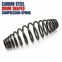 Ressort de compression en acier au carbone en spirale RF, en forme de tambour, zingué, robuste, pour usage industriel, capacité de charge de 100 lb, tailles personnalisées
