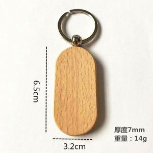 Llavero de Madera con Grabado Láser y Logotipo Personalizado, Regalo Empresarial, Souvenir, Regalo Promocional al por Mayor, Cadena para Llaves - Product Image 5