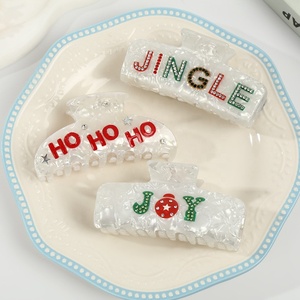 กิ๊บติดผมอะซิเตทประดับเพชรรูปตัวอักษร ดีไซน์หรูหรา สง่างาม ขนาดใหญ่ สำหรับผู้หญิง - Product Image 1