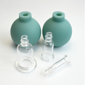 Kit de ventouses faciales en verre pour <span class=keywords><strong>massage</strong></span> sous vide <span class=keywords><strong>anti</strong></span>-<span class=keywords><strong>cellulite</strong></span> - PVC pour <span class=keywords><strong>massage</strong></span> corporel, drainage lymphatique et fascia - Product Image 5