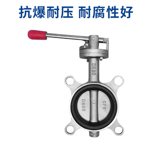Vanne papillon en acier inoxydable Shen Hui DN65 à commande manuelle pour le contrôle de l'eau - Product Image 2