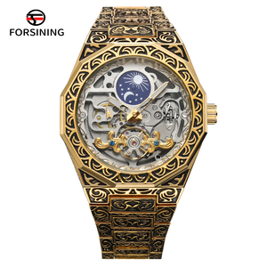 Relojes Nuevos Forsining 2025 para Hombre con Movimiento Automático Esqueleto y Correa de Acero Inoxidable - Product Image 1