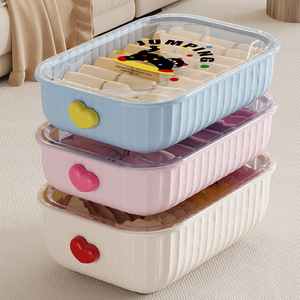 Clothing Organizer Rectangular 10-20L Durable Storage Box For Underwear Socks <b>Wardrobe</b> Desktop Use - Product Image 1