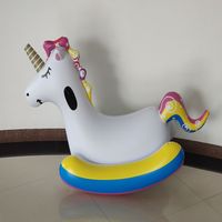Fauteuil à bascule gonflable de style animal de qualité supérieure pour enfants, fauteuils à bascule portables pour enfants, intérieur et extérieur