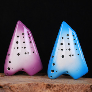 โอคาริน่ารุ่นใหม่ Triple Alto C (AC) สีไล่ระดับ เครื่องดนตรีเซรามิกแบบจีน สำหรับผู้เริ่มต้น - Product Image 2