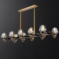 Lustre suspendu en cristal noir et or moderne de luxe sur mesure pour plafonds hauts, escaliers, salon, hôtel