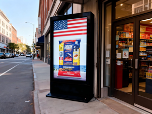 55/65インチIP65屋外フルHD 1080P垂直<span class=keywords><strong>LCD</strong></span>ディスプレイトーテムフロア立っているデジタルサイネージスクリーン広告 - Product Image 4