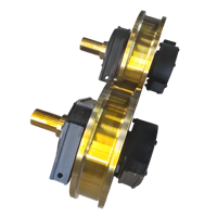 Roues de grue en acier forgé de haute précision, roues à roulement fluide pour grues aériennes