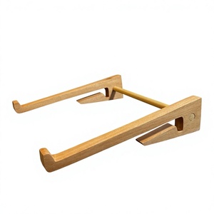 Handmade Wooden Laptop Stand Rectangle Modern <b>Desk</b> Holder Durable Eco-Friendly Tabletop <b>Riser</b> for Home Office - Product Image 1