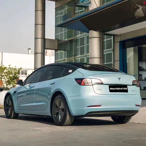 WRAPMASTER Film <span class=keywords><strong>Vinyle</strong></span> Coloré 5*56ft PET Bleu Glace Haute Performance pour Protection de Carrosserie Automobile - Product Image 5