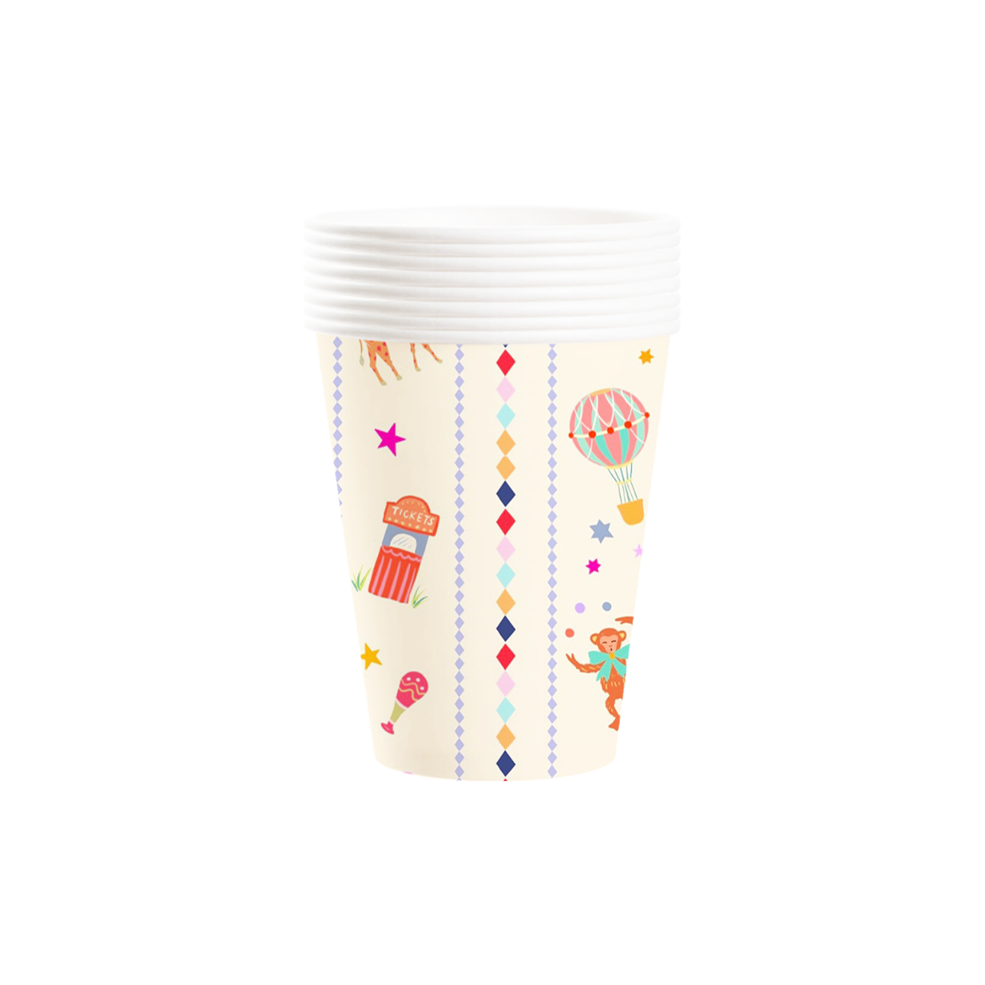 Vaso de papel de 9oz*8 unidades