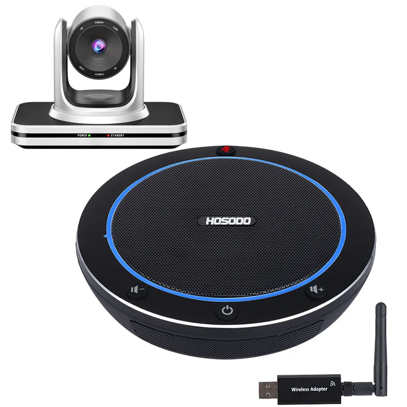 Atacado de alta qualidade HD 1080P autofocus webcam USB para computador câmera com Speakerphone Conferência Sem Fio da conferência