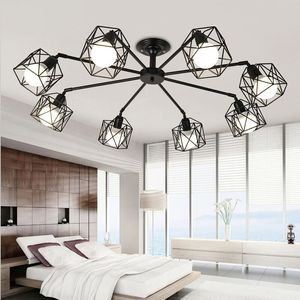 High-End 110V Led lampadario per commerciale stile industriale alla moda <span class=keywords><strong>paralume</strong></span> in ferro per ristorante soggiorno medio - Product Image 1