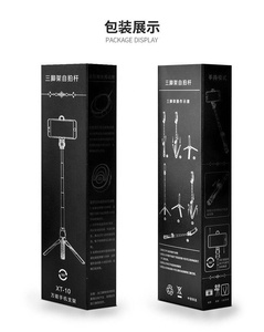 Giá Đỡ Ba Chân Mới Giá Đỡ Điện Thoại Di Động Live XT10 Có Thể Gập Lại Tự Động Hẹn Giờ Xoay Có Thể Mở Rộng Giá Đỡ Ba Chân Gậy Chụp Ảnh Tự Sướng Răng Xanh Dương - Product Image 6