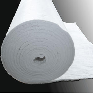 Estera de fieltro de aguja de fibra de vidrio con aislamiento de vidrio resistente al fuego de alta temperatura para sistema HVAC de aislamiento térmico - Product Image 1