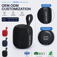 Altavoz Inalámbrico Portátil de Tamaño Pequeño con Logotipo Personalizado para Promoción de Marca, Correa, Impresión en la Parte Inferior y Opción de Ajuste Acústico
