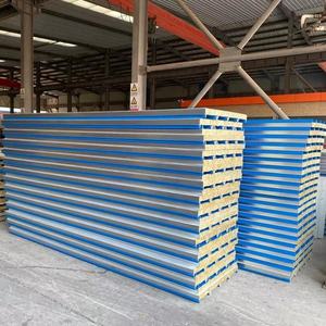 कस्टम मोटाई लंबाई रॉक ऊन छत और दीवार सैंडविच पैनल धातु टाइल घर निर्माण - Product Image 2