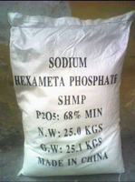 Hexamétaphosphate de sodium de qualité industrielle SHMP 68% Agent séquestrant en poudre Sac de 25 kg