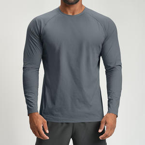Nueva Camiseta Deportiva para Hombre, de Color Sólido, Holgada, de Secado Rápido, Transpirable, Agradable al Tacto, para Deportes al Aire Libre, Senderismo, Hogar, Manga Larga - Product Image 6
