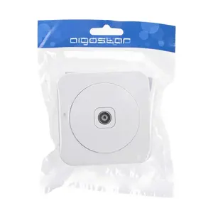 Presa TV a 1 via, bianca, ideale per connessioni TV in case e uffici. - Product Image 3