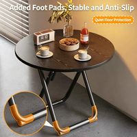 Table pliable pour usage domestique, table à manger pour petit appartement, table à manger pour appartement en location, pour manger, petite table ronde