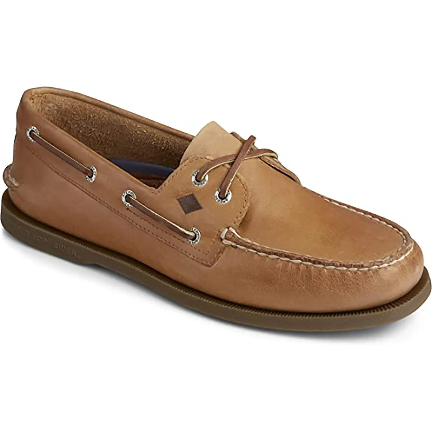 Mens classic male fashion casual brown Genuine leather men's boat shoes