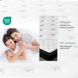 Роскошный высококачественный матрас на заказ, экологически чистый матрас на молнии с эффектом памяти, пружинный наматрасник - Product Image 2