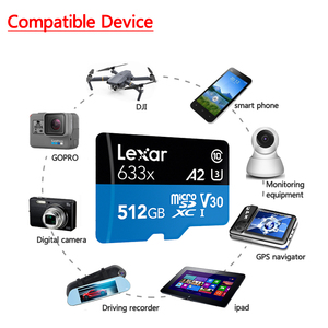Tarjeta de Memoria Mini <span class=keywords><strong>SD</strong></span> <span class=keywords><strong>Lexar</strong></span> 633X U1 Clase 10 100% Nueva y Original de 32GB 64GB 128GB 256GB <span class=keywords><strong>512GB</strong></span> para Cámara y Teléfono DVR - Product Image 6
