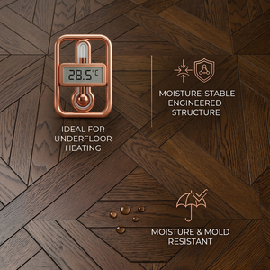 <span class=keywords><strong>Parquet</strong></span> en chêne <span class=keywords><strong>contrecollé</strong></span> de conception moderne 600x600mm pour sols intérieurs - Product Image 4