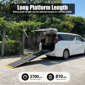 Rampa per Sedia a Rotelle in Alluminio, Pieghevole Manuale, per Furgoni e Minivan, per Disabili e Utenti di Sedie a Rotelle, Capacità di Carico 300Kg - Product Image 3