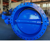 Ductile Iron Flange Type butterfly Valve with Gearbox and Handwheel DN1200 Face to Face EN558 S13 S14 PN10/16/25 Supplier