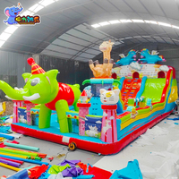 Château Gonflable en PVC Personnalisable en Usine avec Parc de Rebond et Trampoline, Aire de Jeux Extérieure - Haute Qualité, Garantie 1 An