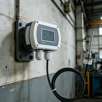Transmetteur de température Star Meter CWDZ22 avec écran LED, capteur ABS, résolution 0,5°C, IP68, montage mural, interface séparée RS485 PT100