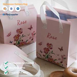 Sac fourre-tout en polypropylène non tissé recyclable avec poignée Flexiloop et doublure en aluminium pour livraison thermique de produits de boulangerie, pain, gâteaux et pâtisseries - Product Image 1