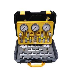 เครื่องทดสอบเกจวัดแรงดันไฮดรอลิกของรถขุด 3/4/5 เกจ พร้อมข้อต่อแบบที - Product Image 6