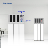 Système de générateur d'énergie solaire au carbone bleu 45kWh 90kWh 135kWh 380V monophasé/triphasé 18kW 36kW 54kW système solaire tout en un