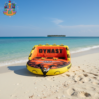 Promotion Usine : Bateau Gonflable Remorquable 3 Personnes pour Sports Nautiques, Tube de Ski Nautique, Planche de Sport Aquatique, Canapé Aquatique