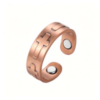Bracelet magnétique vintage en cuivre pur Sland, bracelet thérapeutique en cuivre rouge pour hommes et femmes, bijoux soulageant la douleur
