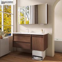 Buildgres-Armoire de salle de bains moderne pour maquillage, vanité de salle de bains