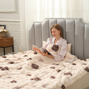 سعر تنافسي 10 مفاتيح لينة عالية الجودة الفراء أرنب السجادة ساخنة للنوم الجيد - Product Image 2