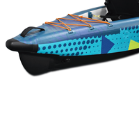 Kayak gonflable certifié CE pour 2 personnes Kayak à point de chute Kayak pliable en PVC pour les sports nautiques en plein air