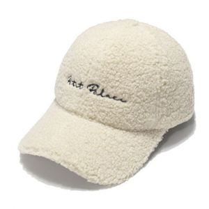 Casquette de baseball d'extérieur pour femme, 6 panneaux, en laine de mouton personnalisée, douce et moelleuse, avec logo brodé en relief, chaude pour l'hiver - Product Image 6