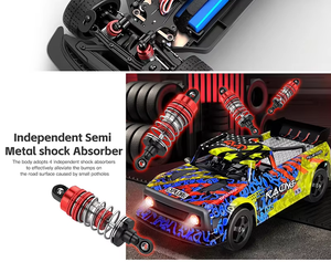 WLtoys 124020 1:12 Bürstenloser 4WD <span class=keywords><strong>RC</strong></span>-Rennbuggy 60km/h Metallrahmen mit LED-Lichtern 2,4GHz RTR - Product Image 4