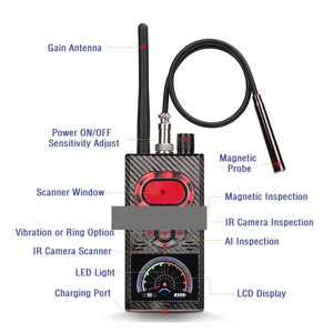 K99 dedektörü Anti casus kamera hata bulucu sinyal gizli kamera kamera GSM ses sinyali GPS Tracker casus Wiretap tarayıcı - Product Image 6